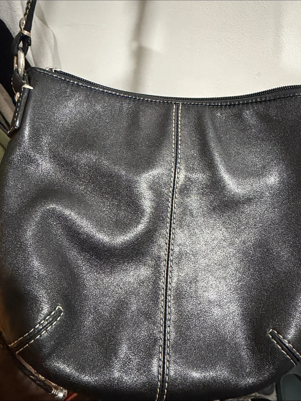 Coach Black Leather Crossbody Bag